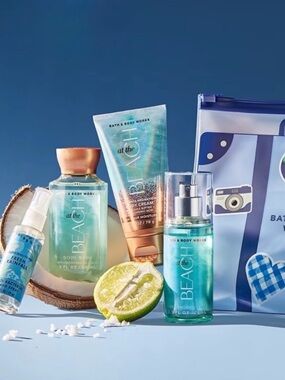 Bath & Body Works At The Beach 5 Piece Travel Set New